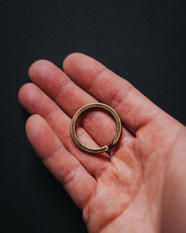 1” (26mm) Key Ring - Antique Brass