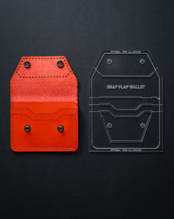Snap Flap Wallet - (Acrylic Template + Instructions)