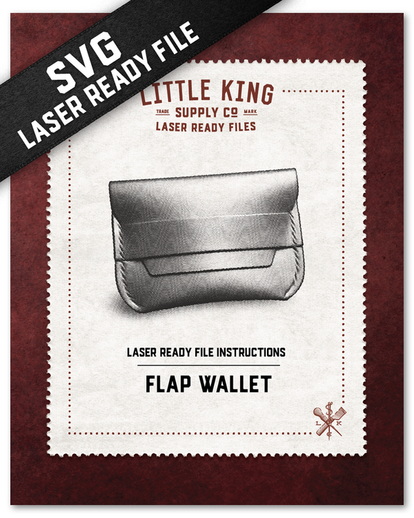 Flap Wallet - LASER READY FILE (SVG)