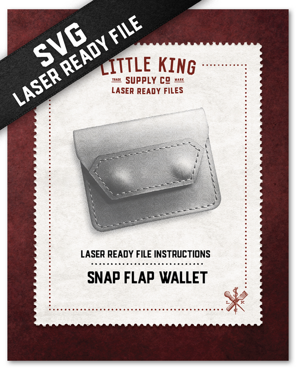 Snap Flap Wallet - LASER READY FILE (SVG)