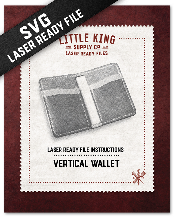 Vertical Wallet - LASER READY FILE (SVG)
