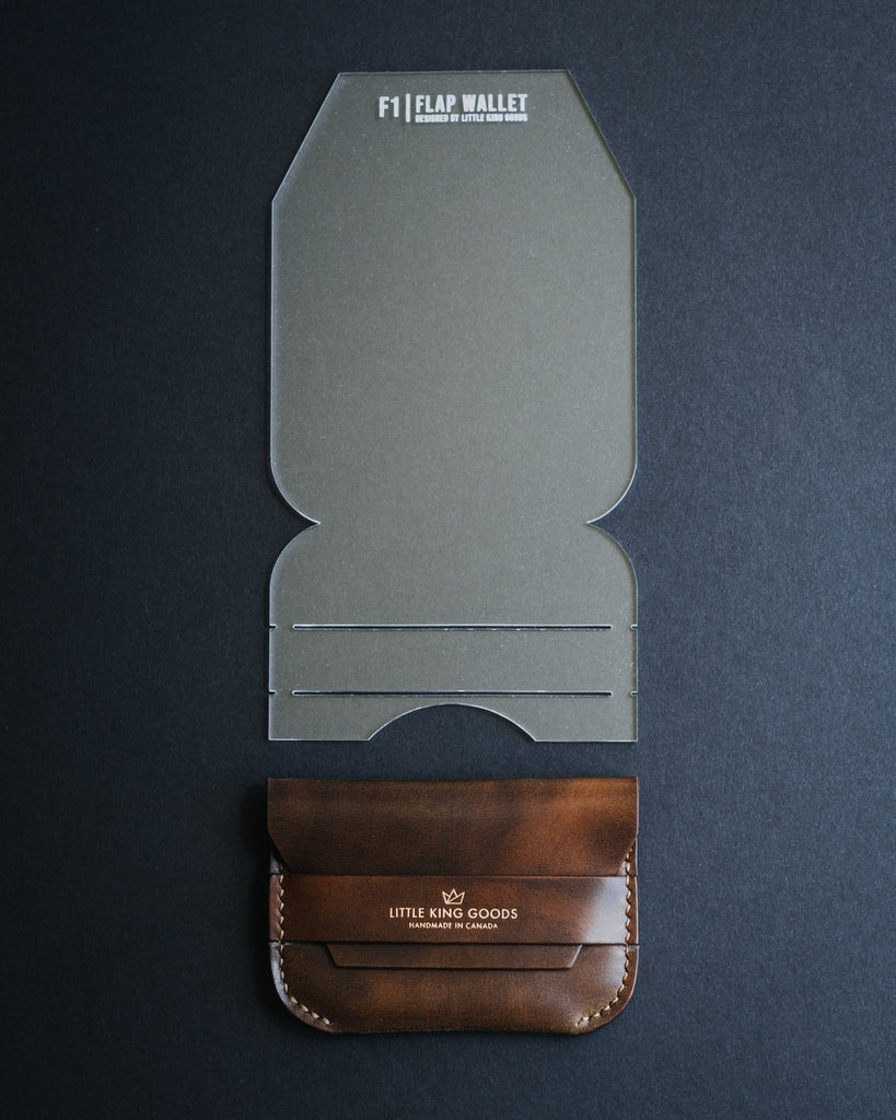 Dqb-01 Short Wallet Acrylic Template Wallet Leather Pattern