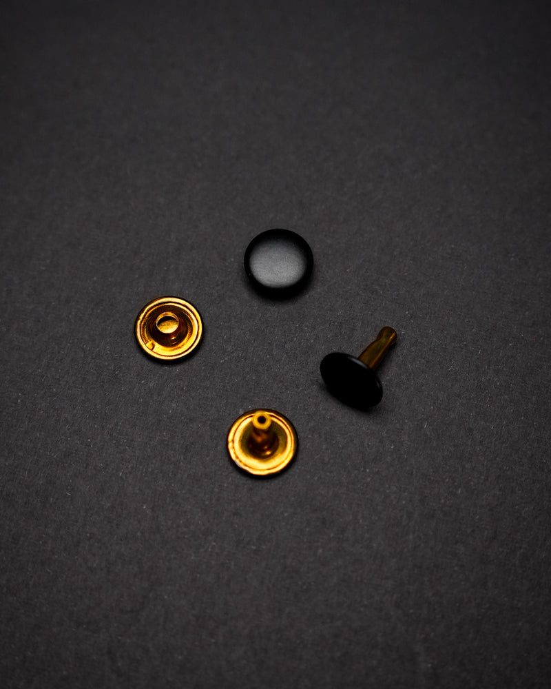 10mm Double Capped Rivets (100 sets) - Black – Little King Supply Co.